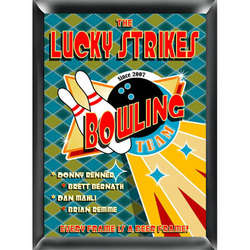 Bowling Team Personalized Pub Sign