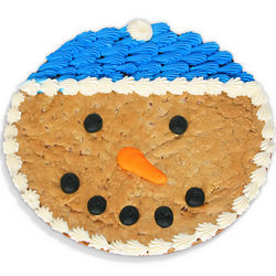 Snowman Cookie Cake