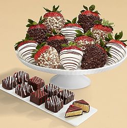 Valentine's Cheesecake Bites and Fancy Strawberries
