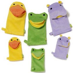 Mommy and Baby Bath Mitts
