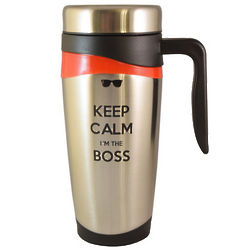 Keep Calm I'm the Boss Stainless Steel Travel Tumbler