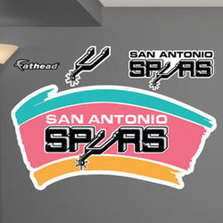 NBA San Antonio Spurs Logo Fathead Wall Graphic