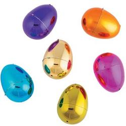 Metallic Plastic Easter Eggs