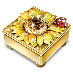 Granddaughter's Personalized Mini Treasures Flower Music Box