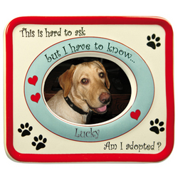 Personalized Am I Adopted Pet Frame