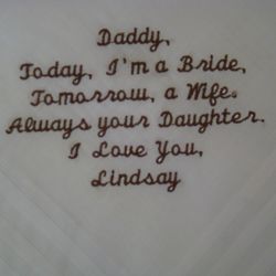Today I'm A Bride Personalized Hanky