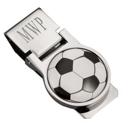 Personalized Soccer Ball Money Clip