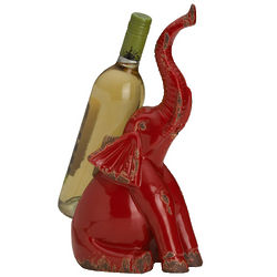 Red Elephant Ceramic Wine Holder