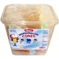30 Yum Yum Marshmallow Cones