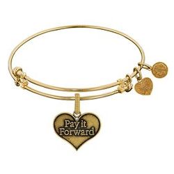 Pay It Forward Expandable Bangle Bracelet in 18K Yellow Gold