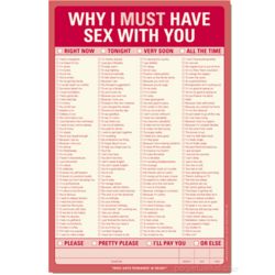 Why I Must Have Sex With You Notepad