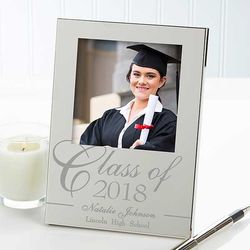 Personalized Silver-Plated Graduation Class Picture Frame