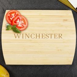 Family Name Personalized Bamboo Cutting Board