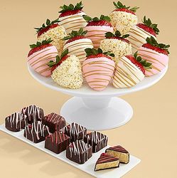 Cheesecake Bites and Pink Champagne Strawberries