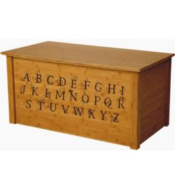 Bamboo Dream Toy Box with Alphabet Design