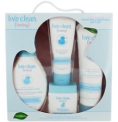 Live Clean Baby Skincare Essentials Gift Set