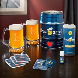 Personalized Oakmont Mugs and Brew Barrel Beer Making Kit