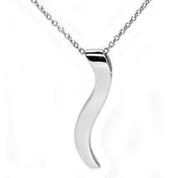 Platinum Ogee Pendant and Chain