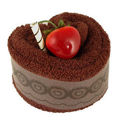 Delux Chocolate Heart Towel Cake