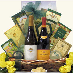 Savory Selections Gourmet Wine & Cheese Gift Basket