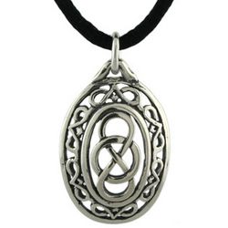 Sterling Silver Infinity Celtic Weave Pendant