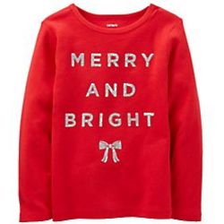 Baby Girl's Merry and Bright Christmas Top