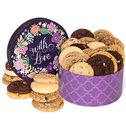 With Love Cookies in Floral Gift Box