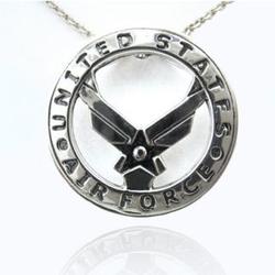 Sterling Silver US Air Force Pendant