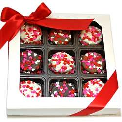 Heart Sprinkles Chocolate Dipped Oreos Gift Box