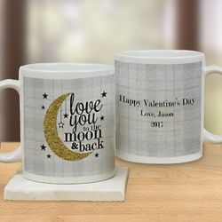 Personalized Love You to the Moon and Back Mug