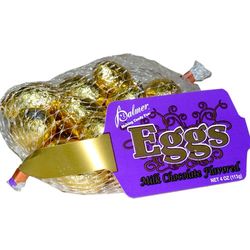 Chocolate Golden Eggs in 4 oz. Mesh Bag
