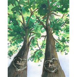 Love Trees Personalized Print