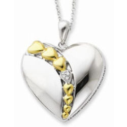I Love You More Each Day Heart Necklace