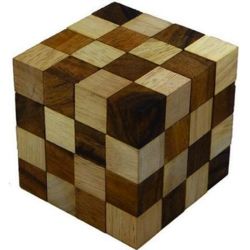 Anaconda Cube Wooden Brain Teaser Puzzle