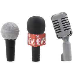 Microphone Pencil Eraser Toppers