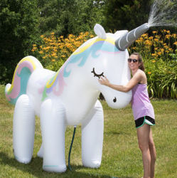 Giant Unicorn Inflatable Lawn Sprinkler