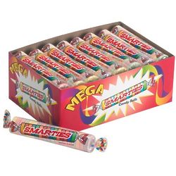 24 Smarties Mega Candy Rolls