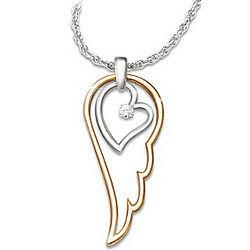 Wings of an Angel Diamond Necklace for Granddaughter