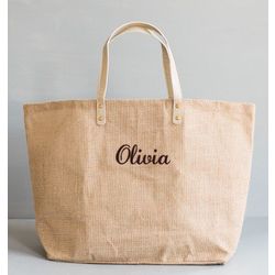 Personalized Jute Tote