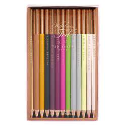 Baker's Dozen Pre-Sharpened Coloring Pencils with Rose Gold Ends
