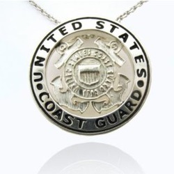 Sterling Silver US Coast Guard Pendant
