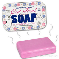 Crazy Cat Lady Cat Food Scented Soap