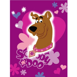 Scooby Doo Hearts and Flowers Twin Blanket
