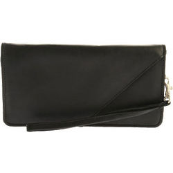 Leather Executive Travel Wallet in Black