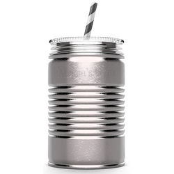 Rustic Chic Stainless Steel Fitness Water Can