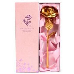 24 Karat Gold-Plated Rose in Pink Box
