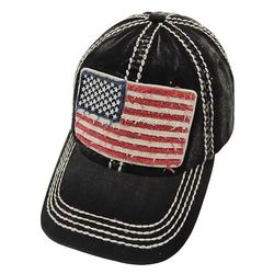 Distressed US Flag Baseball Hat