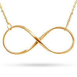 Large Gold Vermeil Classic Infinity Necklace