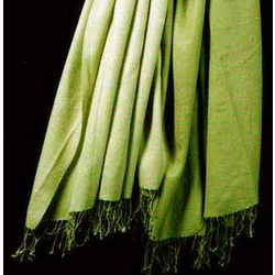 Ombre Dyed Pashmina Shawl in Olive Green