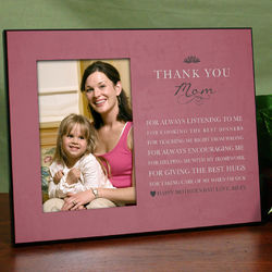 Personalized Thank You Mom Printed Frame